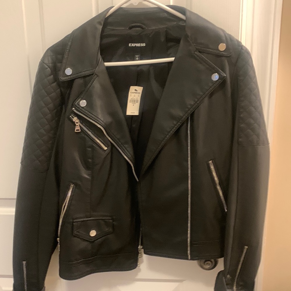 Brand new faux leather jacket from Express